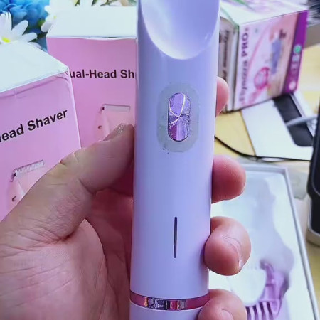 Dual-Head Women’s 2 in 1 Electric Shaver Bikini Trimmer (Rechargeable) - Painless Hair Removal