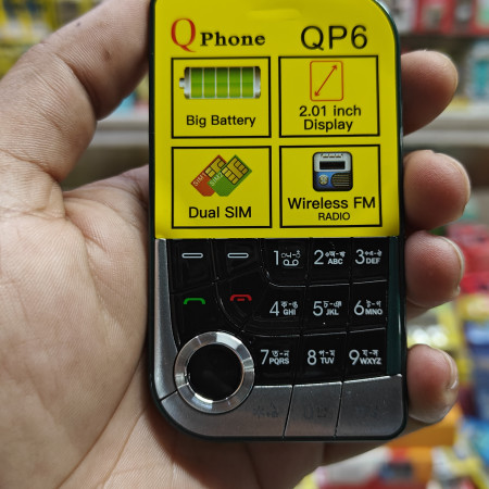 QP6 Mini Dual Sim Card Phone - Green