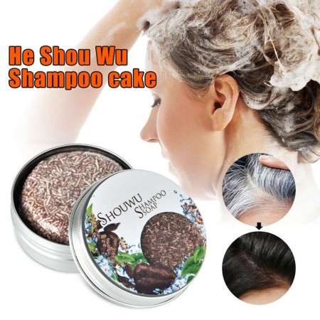 100% Natural Organic Eco Friendly Private Label Black Hair Shouwu Shampoo Bar Soap cd 180