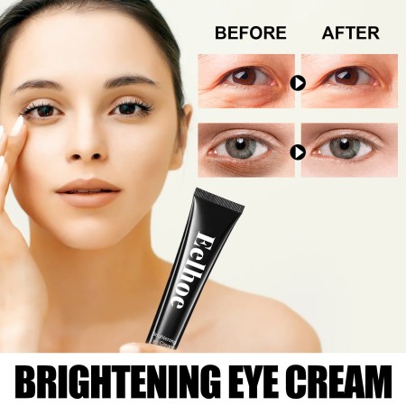 Eelhoe Brightening Eye Cream Remove Puffiness Soothes Dark Circles Lightens Fine Lines Astaxanthin Caviar Eye Essence Anti-aging Firming Eye Skin Care Products（20g）
