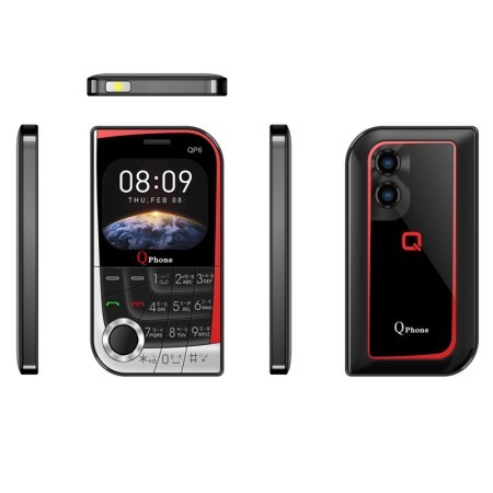 QP6 Mini Dual Sim Card Phone - Black