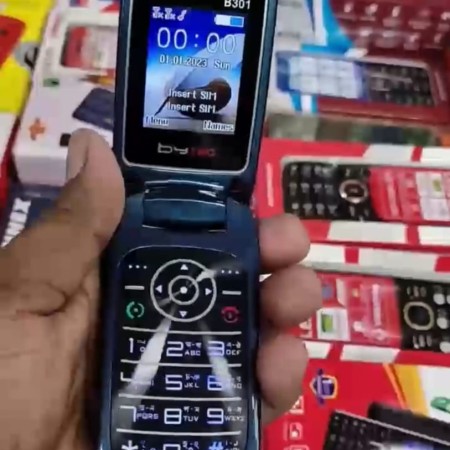 Bytwo 301 Dual Sim Supported Phone Blue Color