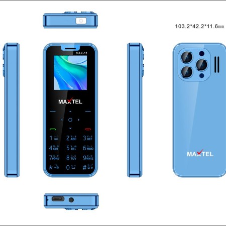 MAXTEL Max-11 Mini Card Phone blue