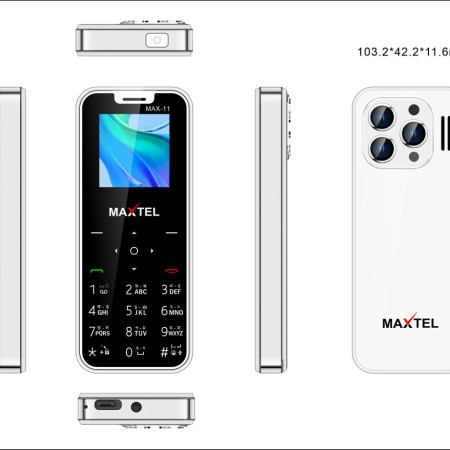 MAXTEL Max-11 Mini Card Phone White