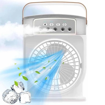 Mini Portable Rechargeble Cooling Mist Fan / Air Cooler White