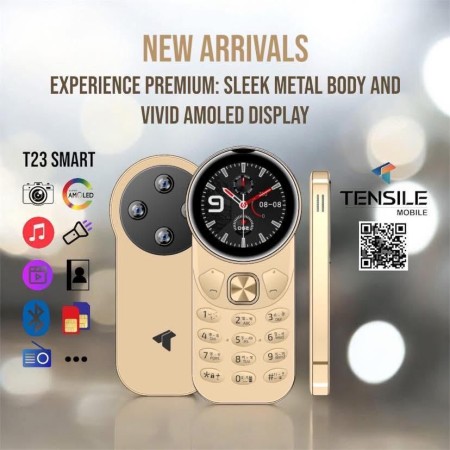 Tensile T23 Vivid Amoled Display Metal Body Golden